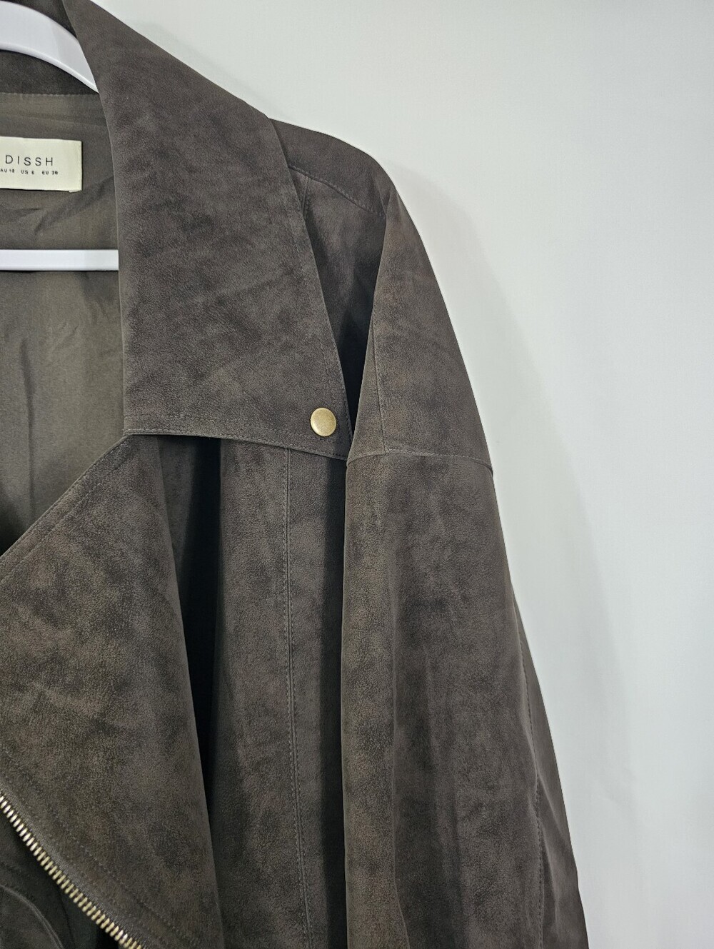 DISSH Oakland oversized jacket in chocolate size 6 - Picture 5 of 11